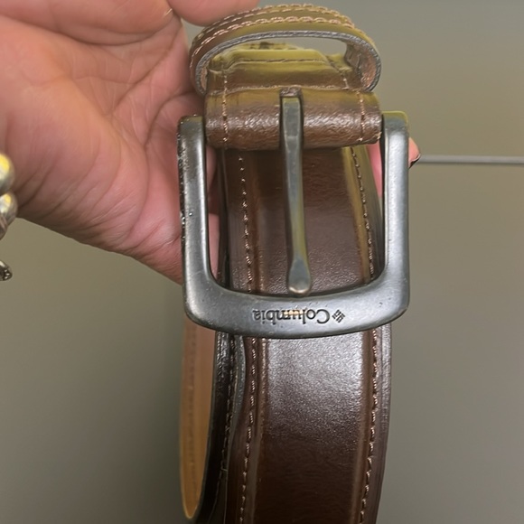 Columbia brown leather belt - Picture 2 of 7